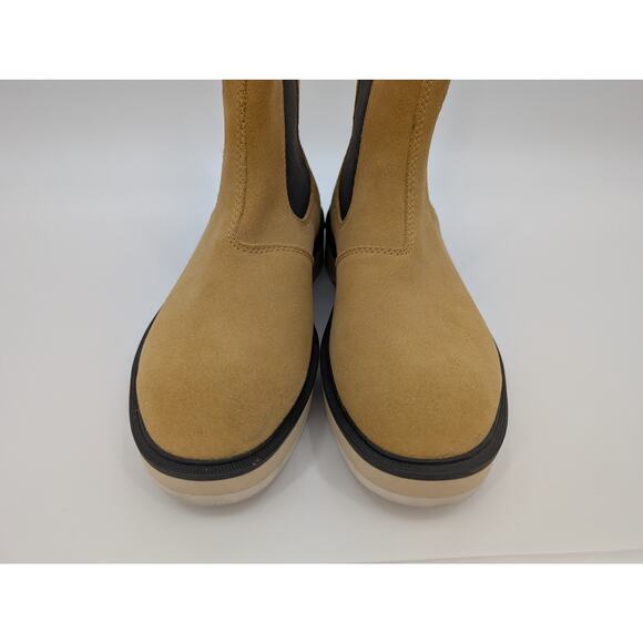 Sorel Women's Hi-Line Chelsea Waterproof Suede Geo Yellow Size 10 - Picture 3 of 9